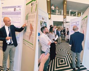 This image shows posters being presented at iADH2022